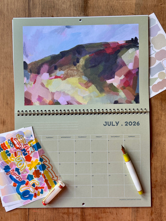 2026 wall calendar A4