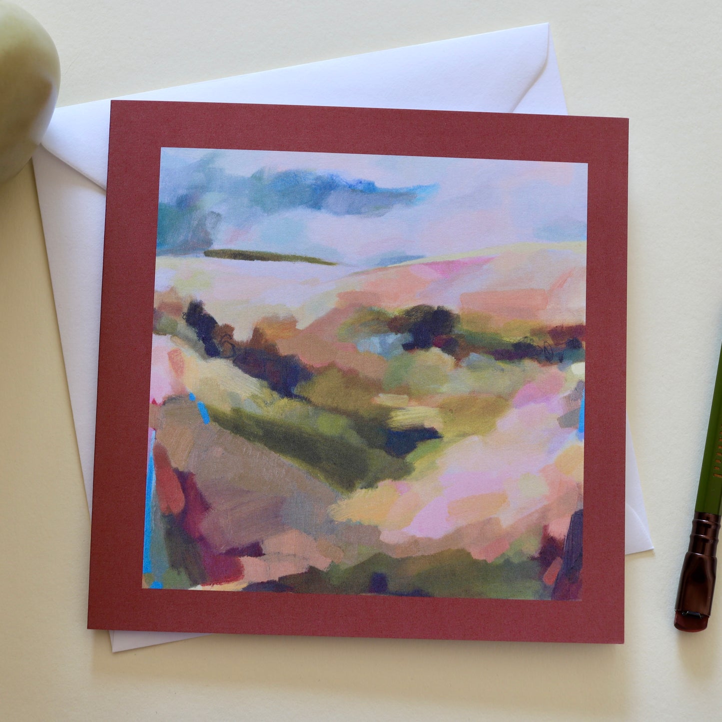 Golden Stillness greeting card