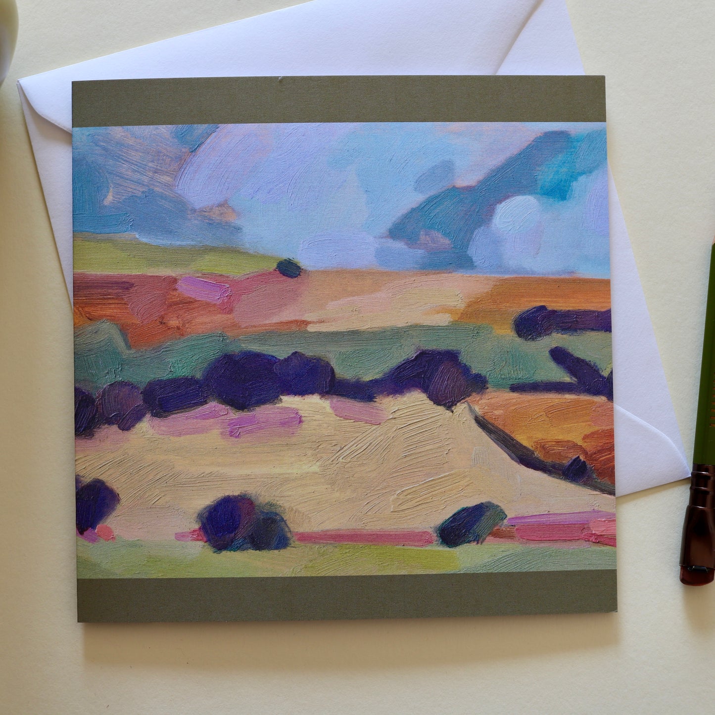 The Morning after the Super Moon greeting card