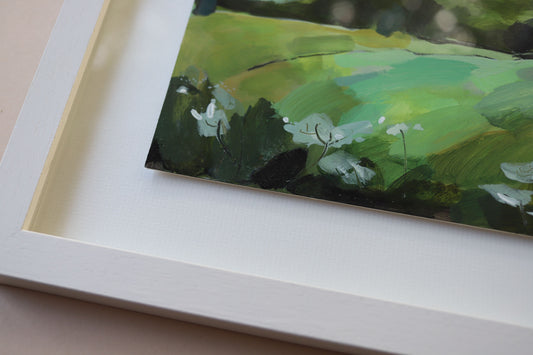 Green Patch acrylic painting