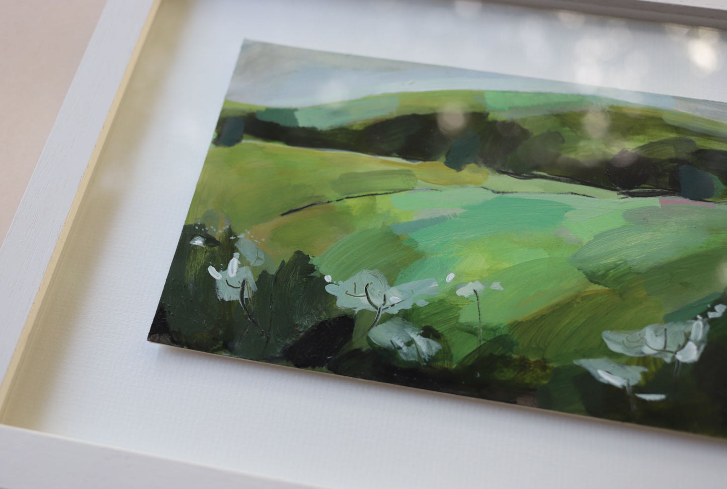 Green Patch acrylic painting