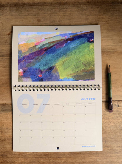 2027 Landscape Calendar A5