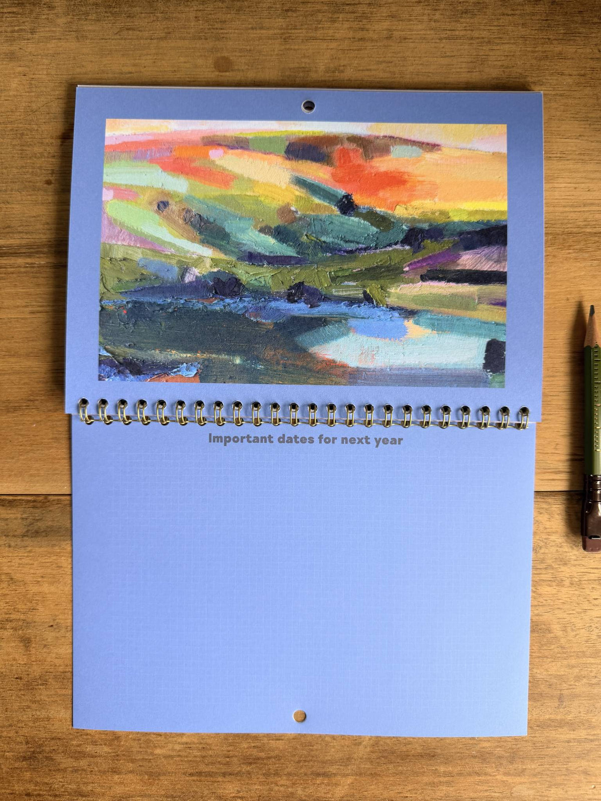2027 Landscape Calendar A5