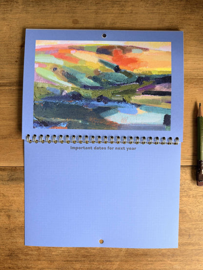 2027 Landscape Calendar A5