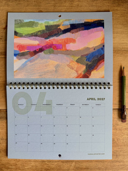 2027 Landscape Calendar A5