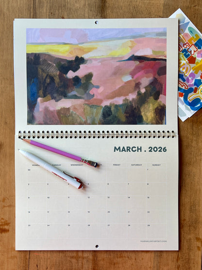 2026 wall calendar A4