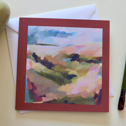 Golden Stillness greeting card