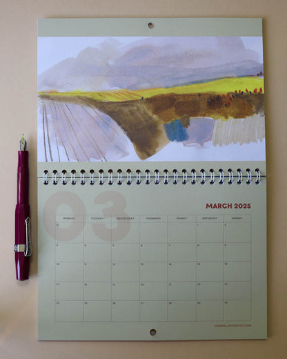 2025 Landscape Calendar A5