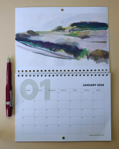 2025 Landscape Calendar A5