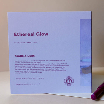 Ethereal Glow greeting card