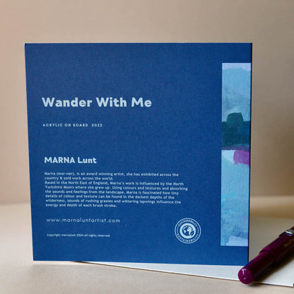 Wander With Me greeting card