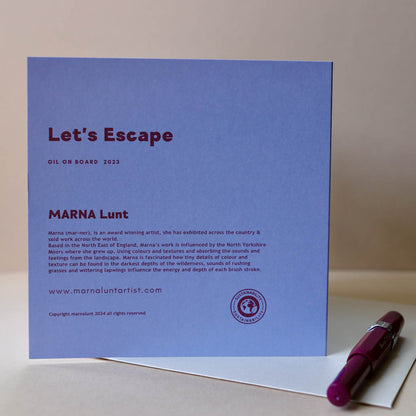 Let's Escape greeting card